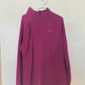 Magenta quarter zip pullover